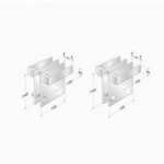 pba 2001.IT.PLA Pair of Handles in Stainless Steel AISI 316L