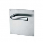 pba 2028/2001 Pair of Handles with Plate in Stainless Steel AISI 316L