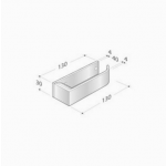 pba 2001.IT Pair of Lever Handles in Stainless Steel AISI 316L