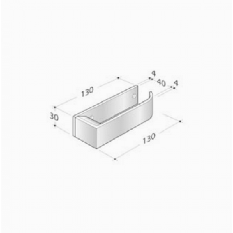 pba 2001.IT Pair of Lever Handles in Stainless Steel AISI 316L