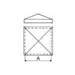 Square Cover for Pipes IBFM