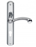 Cosmic Door Handle on Plate Linea Calì Crystal