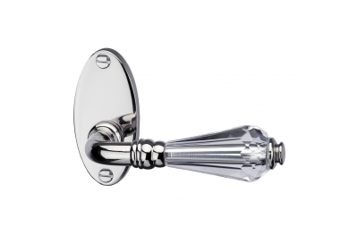 CRYSTAL Historia Handle on Oval Rose With Swarovski Crystals Design Mariani Becchetti