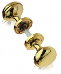 Delta Pair of Brass Knobs Ø60 Diameter for Door PFS Pasini