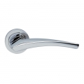 Dune Manital Door Handle on Rosette Polished Chrome Finish