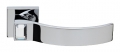 Elios Crystal Polished Chrome Door Handle on Rosette Linea Calì Crystal