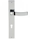 Elios Crystal Door Handle on Plate Linea Calì Crystal