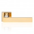 Era Gold Plated Door Handle With Rose Modern Antique Linea Calì Design