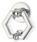 Esagono Ø120 Brass Knocker for Door PFS Pasini