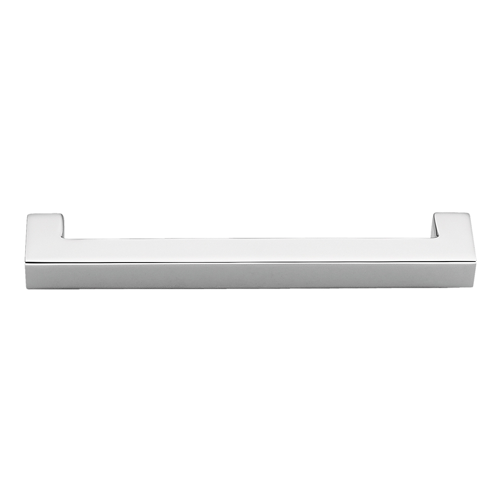 Alba Chrome Door Handle on Rosette Made in Italy by Colombo Design