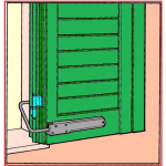 Universal Stop Blind Shutter with Extensible Arm and Stainless Steel Spring Pettiti Giuseppe