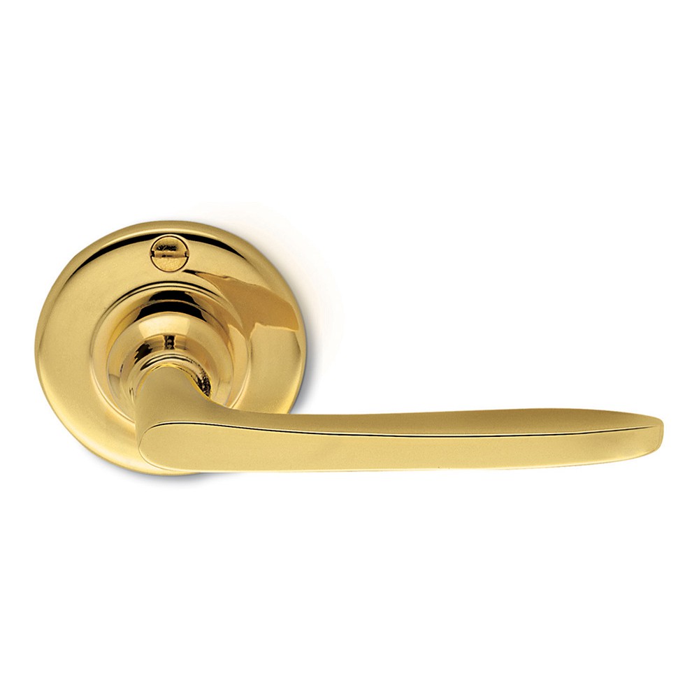 Busiri Natural Brass Door Handle on Rosette Ideal for Elegant House by Antologhia
