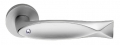 Fish Crystal Satin Chrome Door Handle on Rosette Linea Calì Crystal