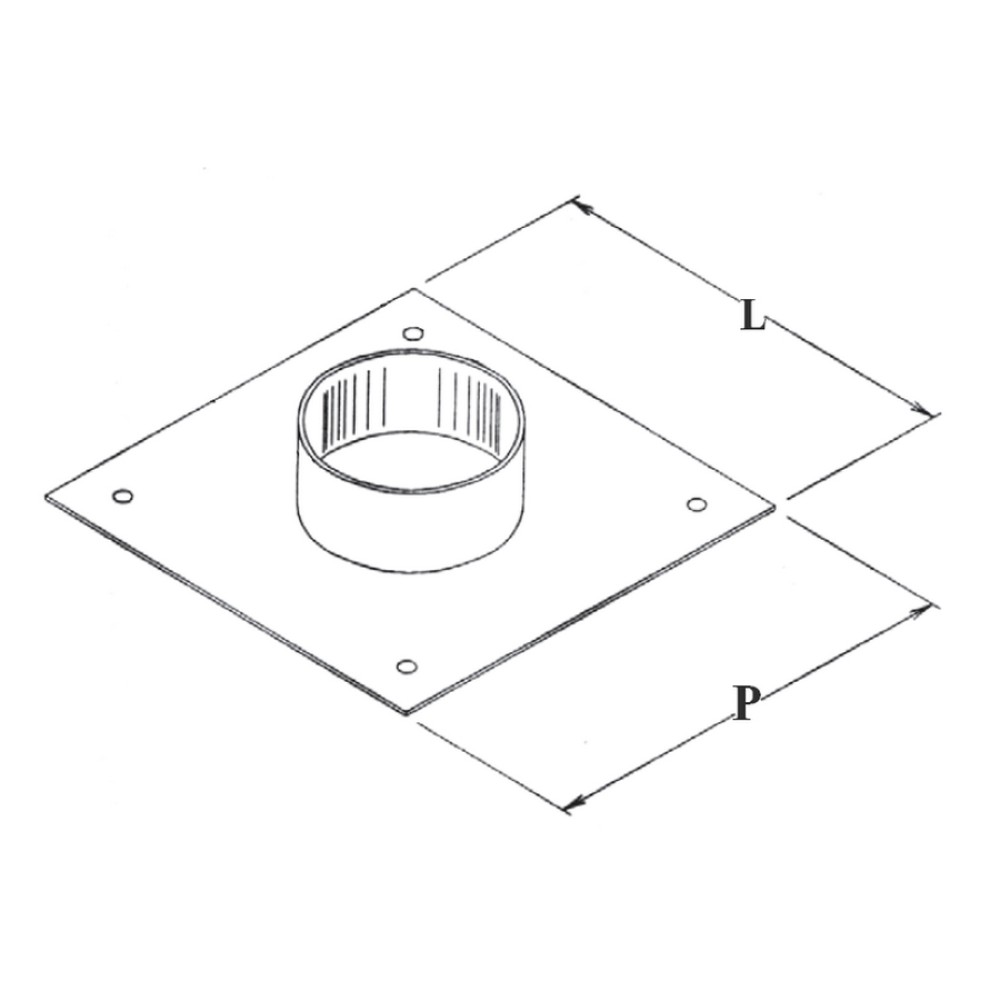 Flange Hoods Connection from Square to Round