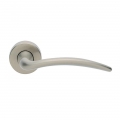 Francy Basic Manital Satin Nickel Pair of Door Lever Handles