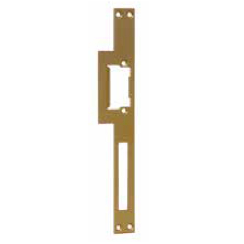Gold Long Striking Plate for Electric Strikes Omnia Radial 03030.1GDR Opera