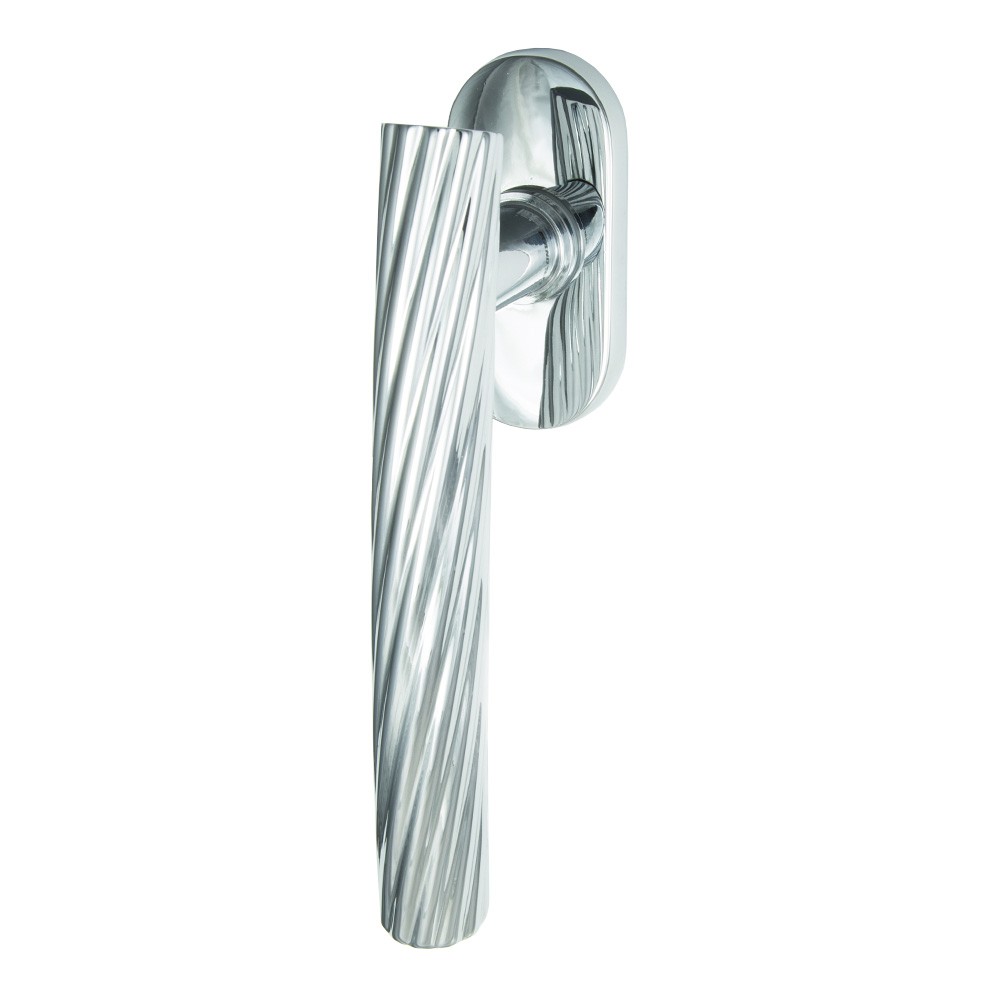 Fusilla Creative Handle for Door on Rosette by Designer Alessandro Dubini for Mandelli