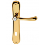 Idea Door Handle on Plate Linea Calì Crystal