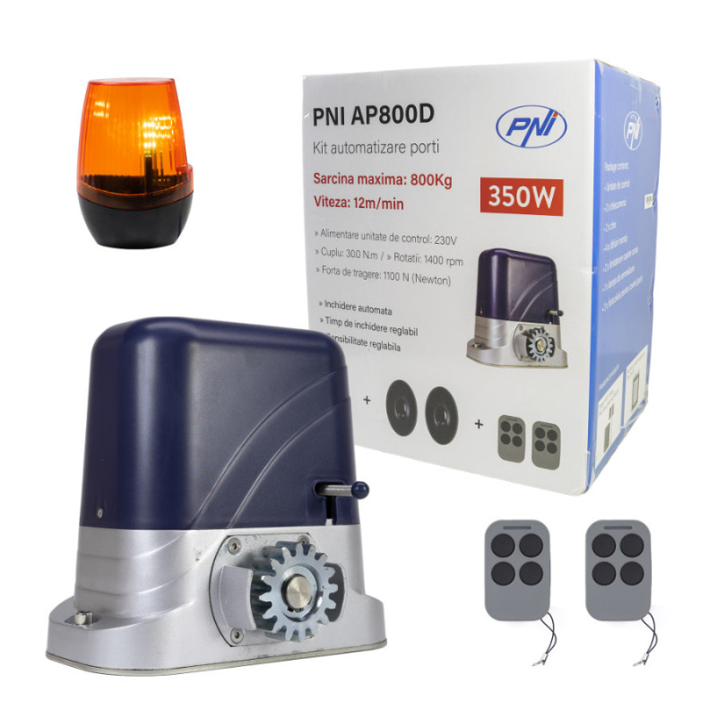 Sliding Gate Automation Kit PNI AP800D 230V 1100N 800Kg
