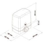 KIT CARRERA VDS Gearmotor for Sliding Gates