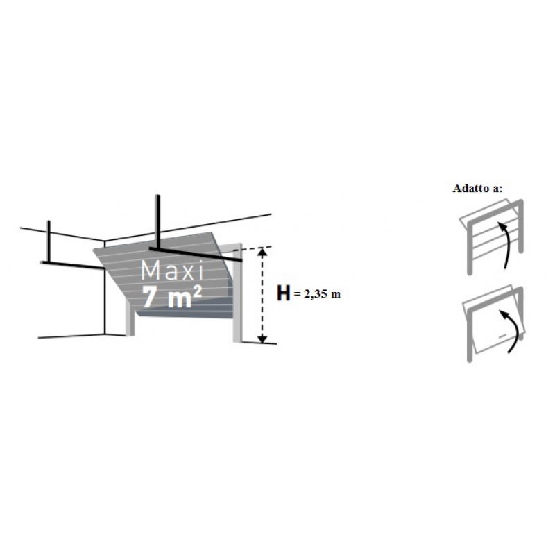 Garage Tilting Motor Automatic Installation Kit GDK 700 Somfy