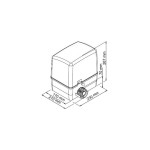 KIT SIMPLY VDS Motor for Sliding Gates Up to 600Kg 230V