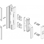 Connection Kit Giesse Nova Handle Window Cremonese Art.02377 ALLCO5 R40