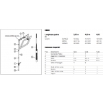Complete Kit for Single Vasistas Ultraflex UCS Manual Opening Mechanism for Window