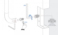 Single Non-Through Fixing Kit Colombo Pull Handle for Doors of All Materials