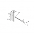 Through Fixing Kit pba 01 Single Pull Handle Wooden Aluminium Iron Doors