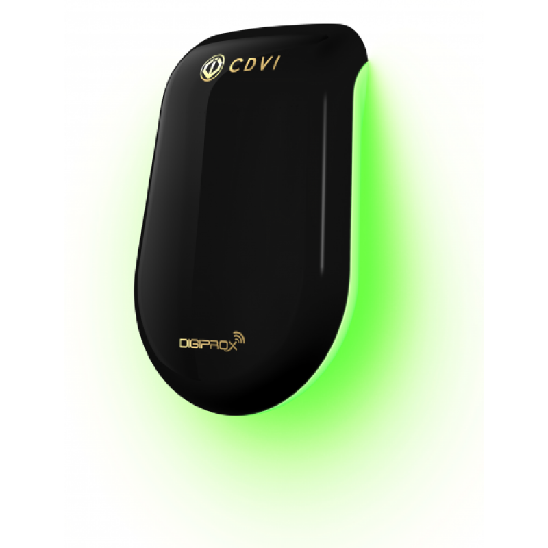 SOLARPB Proximity Reader in Black Polycarbonate Retro-Illuminated Wiegand at 125Khz Innovative Design CDVI