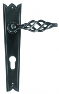 London Galbusera Door Handle with Plate