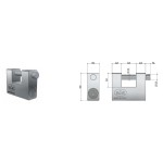 Prefer UL20 Armored Padlock for Overhead Garage Door