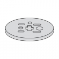 M01A Resin Rosette Accessory for PremiApri Knobs Serie Nova Meroni