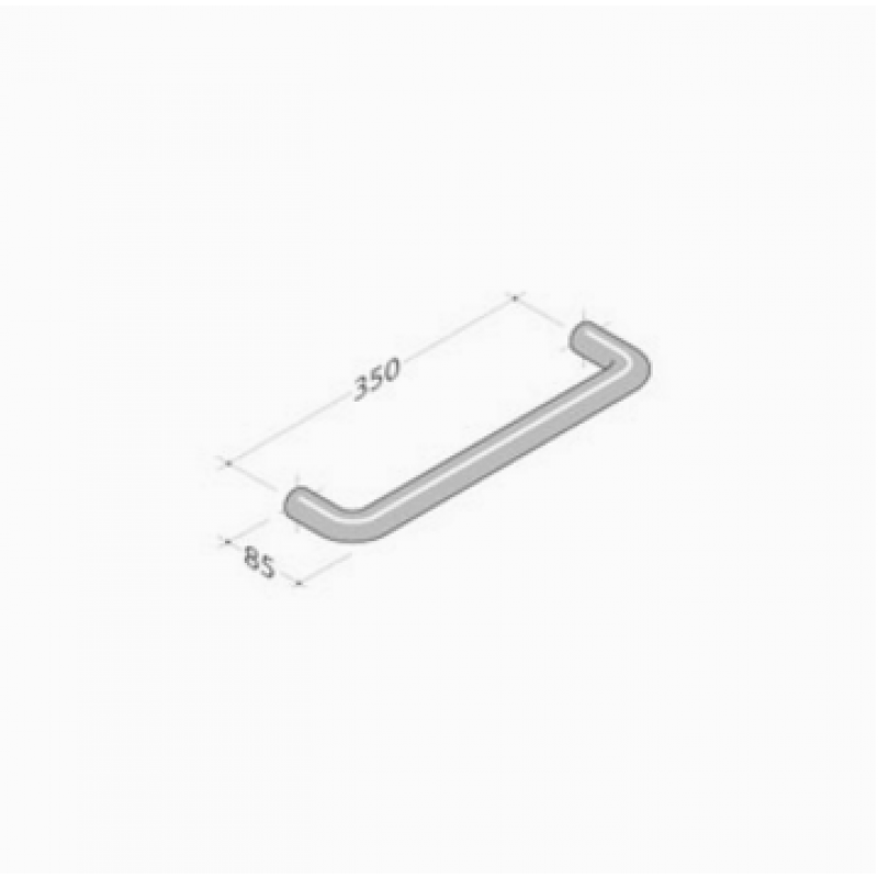 M18R pba Pull handle in extruded aluminium