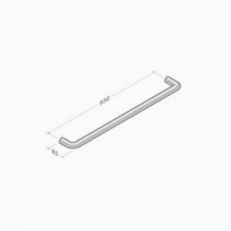 M18R pba Pull handle in extruded aluminium