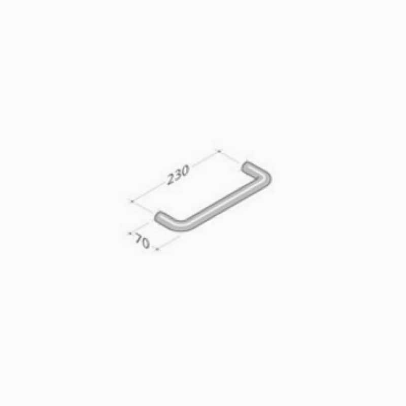M18R pba Pull handle in extruded aluminium