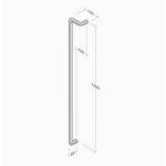 M18Z pba Pull Handle in Aluminum Extruded