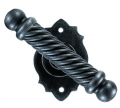 Madrid Galbusera Window Handle with Rosette Wrought Iron