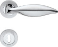 Delfino Linea Calì Classic Brass Handle for Door with Rosette