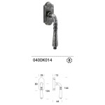 Vintage Brass Window Handle DK Reguitti Ginevra