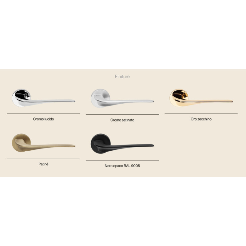 Wind Linea Calì Door Handle Modern Design Slim and Slender