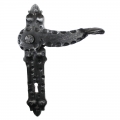 Handcrafted Iron Handle for Door on Plate Lorenz Ferart 2007