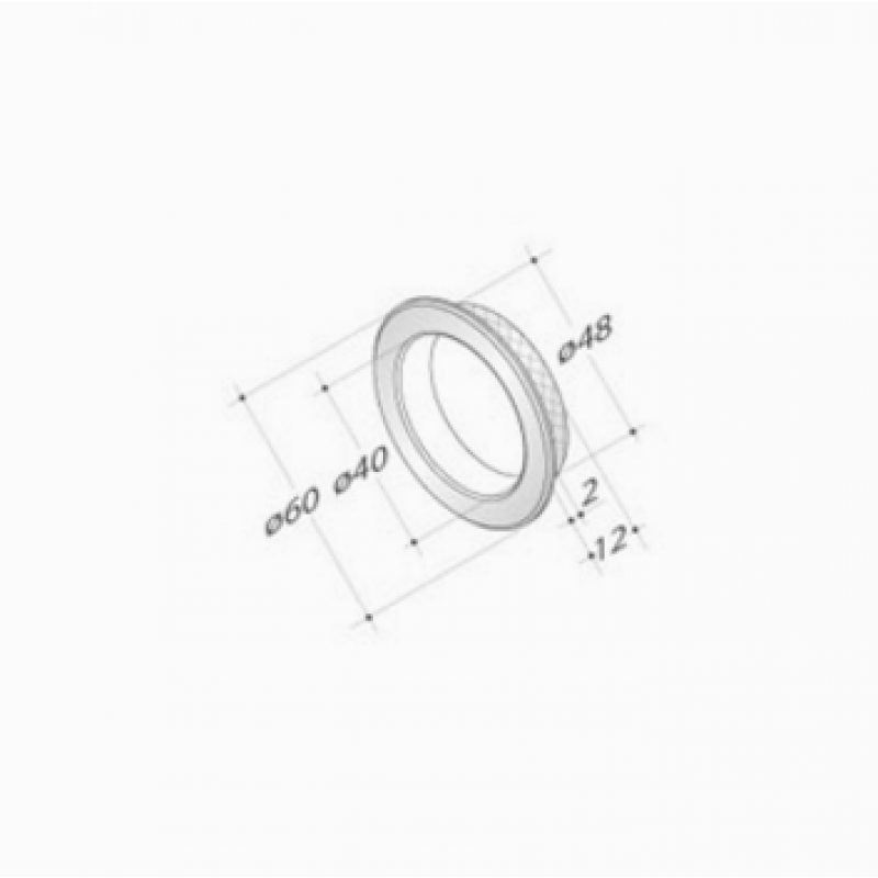 pba 2301 Handle in Stainless Steel AISI 316L for Sliding Doors