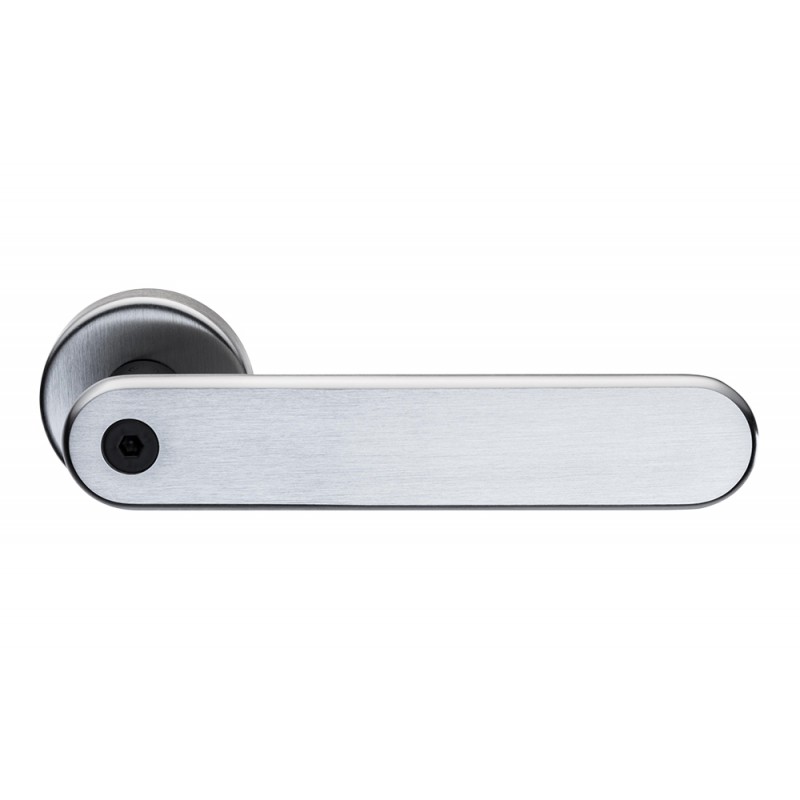 Door Handle with Personalized Writing H 1055 Words by the Italian Designer Franco Poli for Valli & Valli