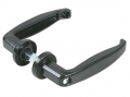Handles for Metallic Doors with Screw Black Painted IBFM