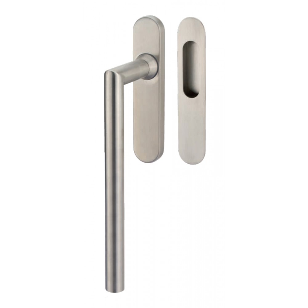 Lift & Slide handle Tropex Toledo in Satin Steel