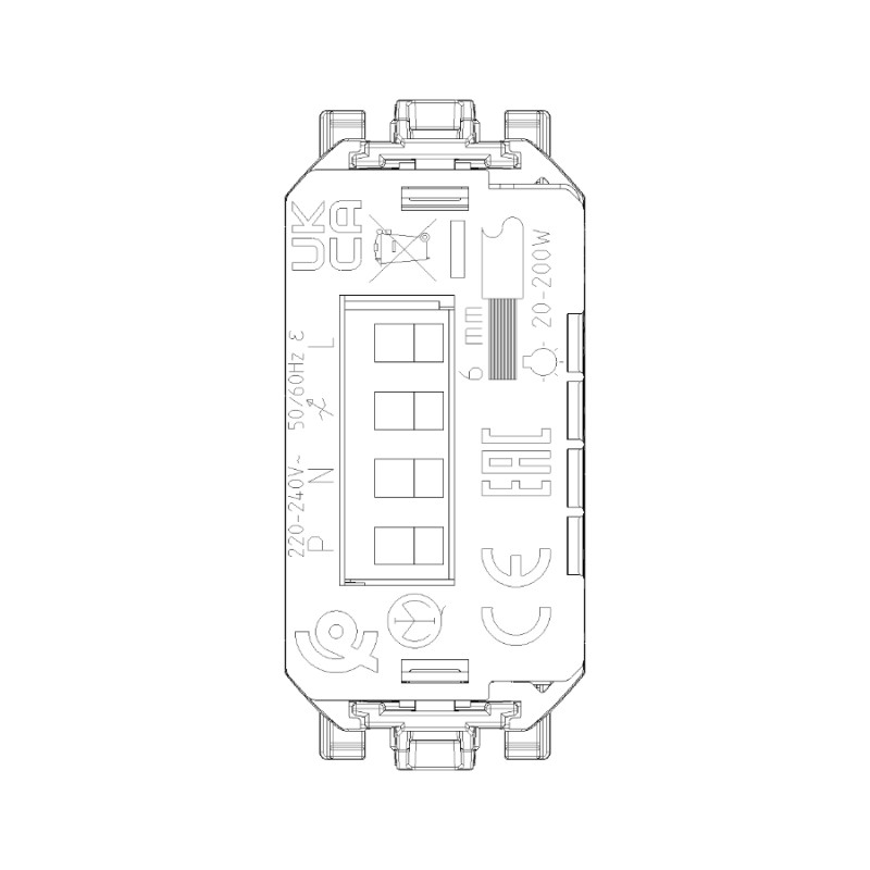 Connected Dimmer Mechanism VIEW Wireless VIMAR LINEA 30805
