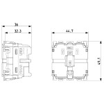 2 Module Switch Mechanism VIMAR LINEA 30000.2 Buttonless Sockets