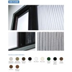 Mini Plissè Side Sliding Pleated Mosquito Net 4 mm Guide